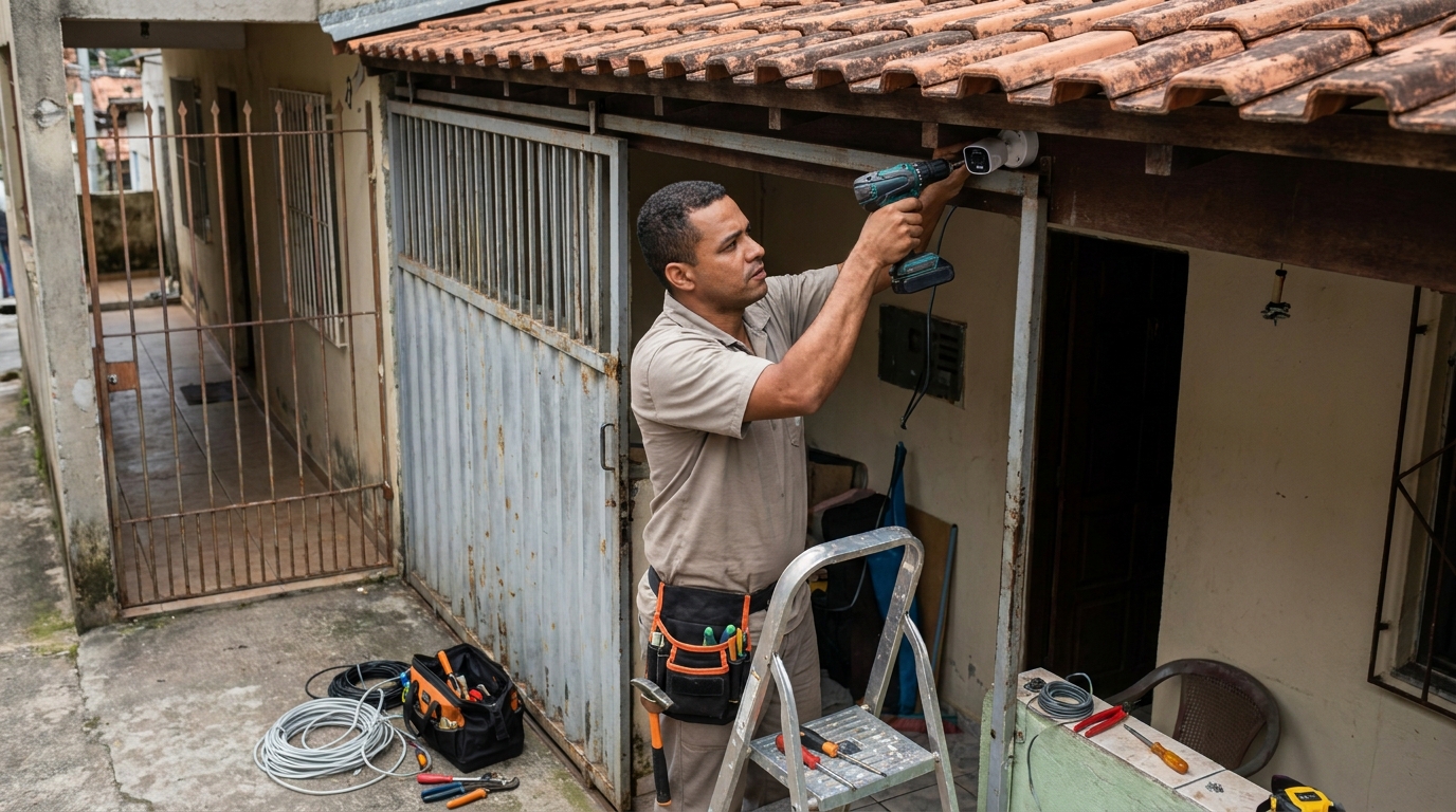 Instalação de Câmera Residencial em Botucatu‑SP