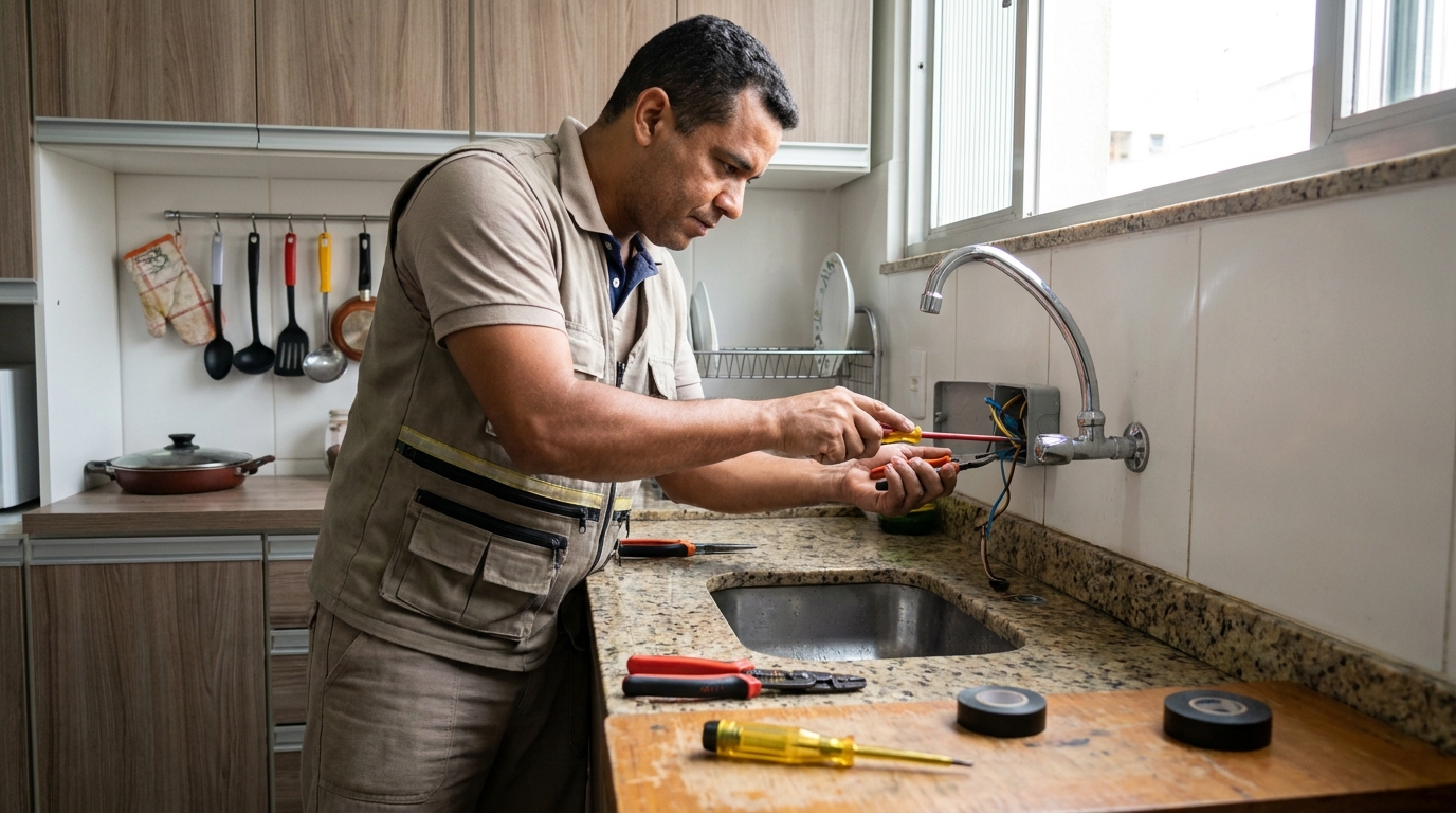 Instalação em Cozinha ou Área Gourmet em Botucatu‑SP