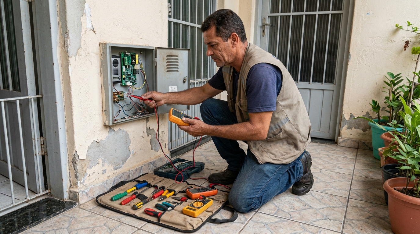 Troca de Fiação de Interfone em Botucatu‑SP